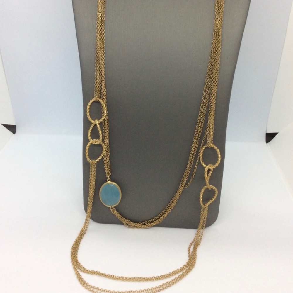 Rivka Friedman Blue Quartz Necklace